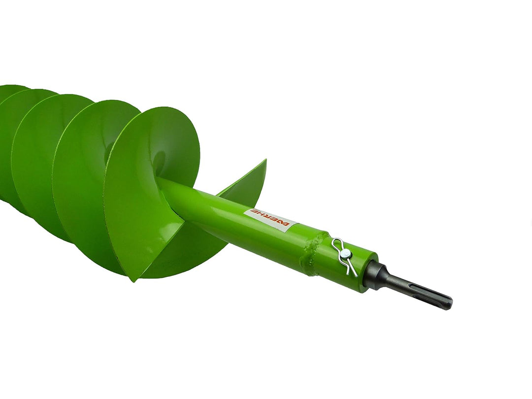 WERHE Erdbohrer 40mm mit SDS Plus Aufnahme Robuste Bohrspitze Pfahlbohrer Bohrer 40 SDS Plus, 40 SDS