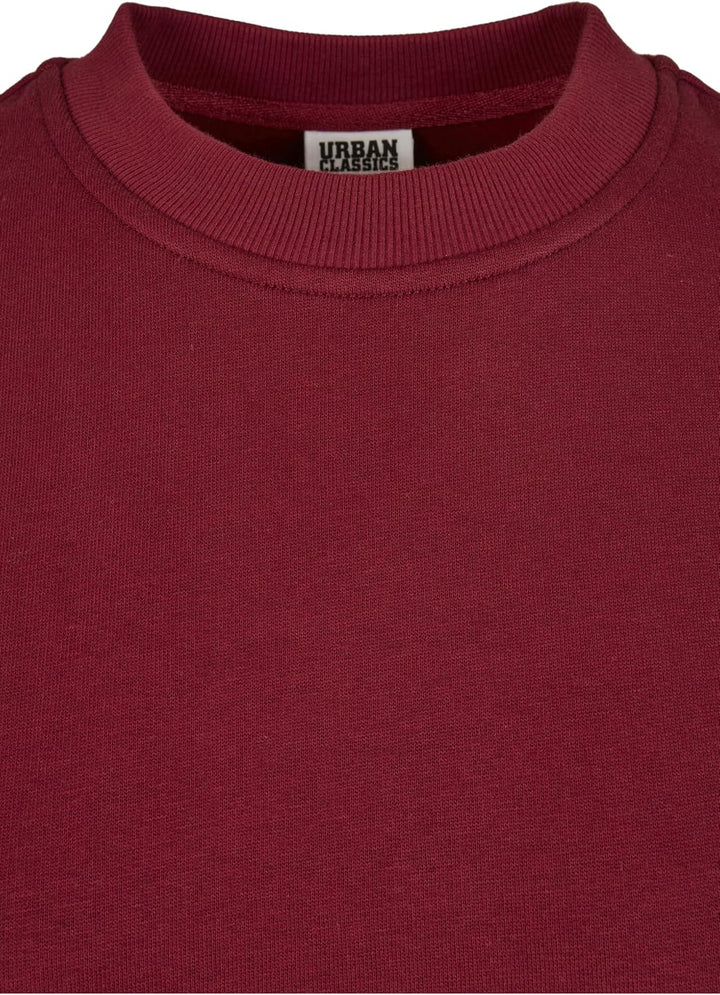 Urban Classics Damen Ladies Organic Oversized Crew L Grosse Grössen Burgundy, L Grosse Grössen Burgu