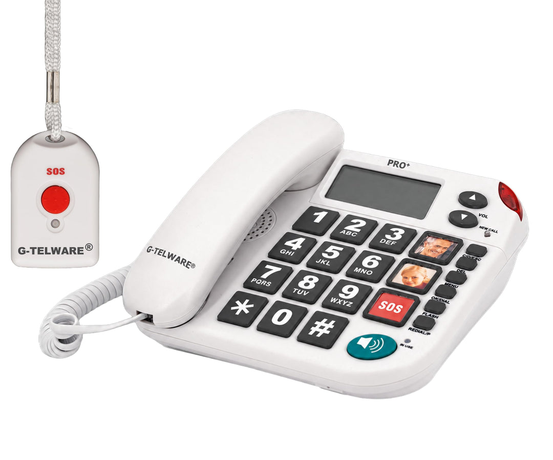 PRO (Weltneuheit) Silence SOS Technik/SOS Param.einstellb./2026er Modell Haus Notruf Seniorentelefon