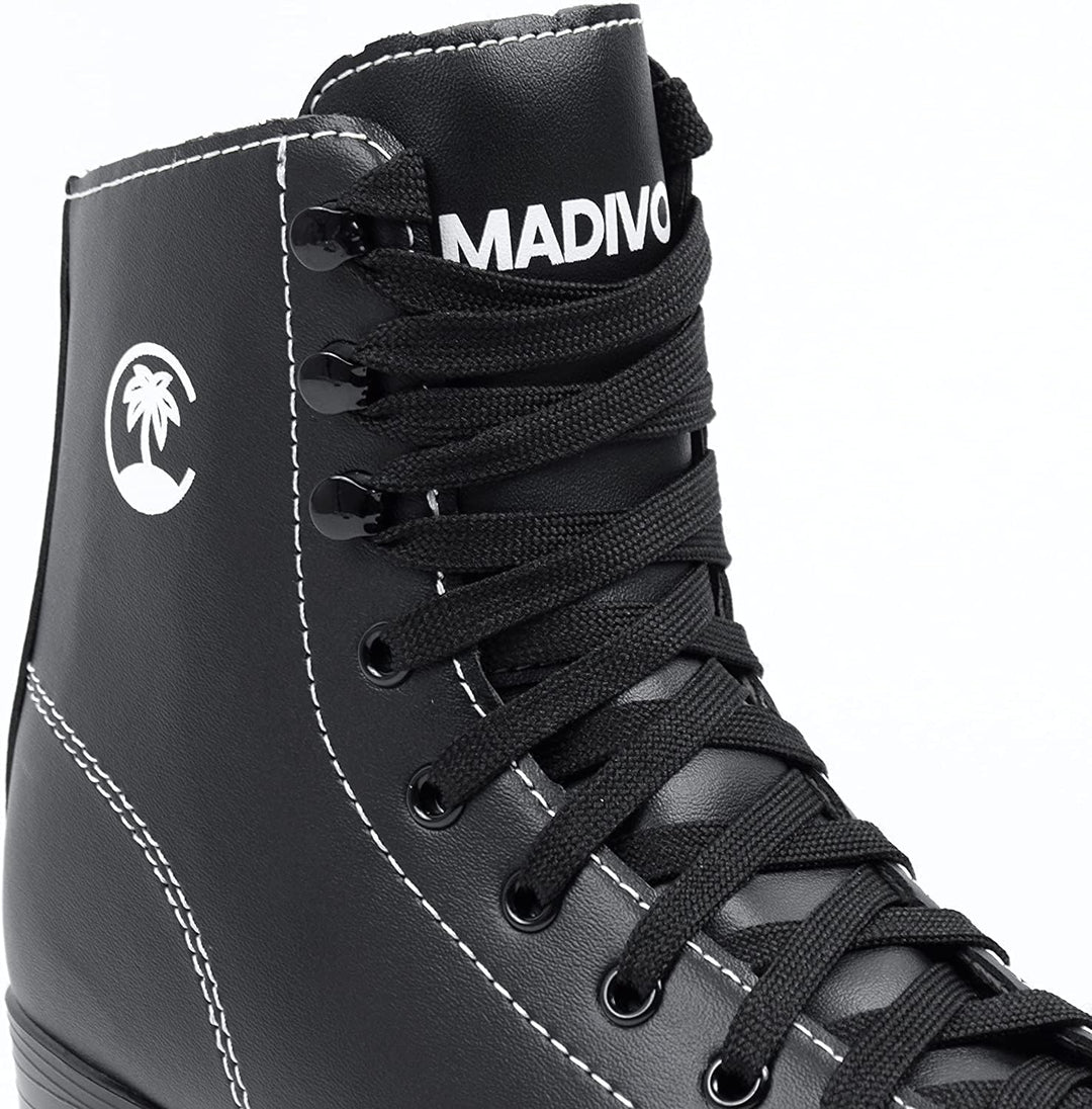 MADIVO Classic Damen Klassische Retro Rollschuhe | ABEC-7 Kugellager | Mädchen Roller Skates Inliner