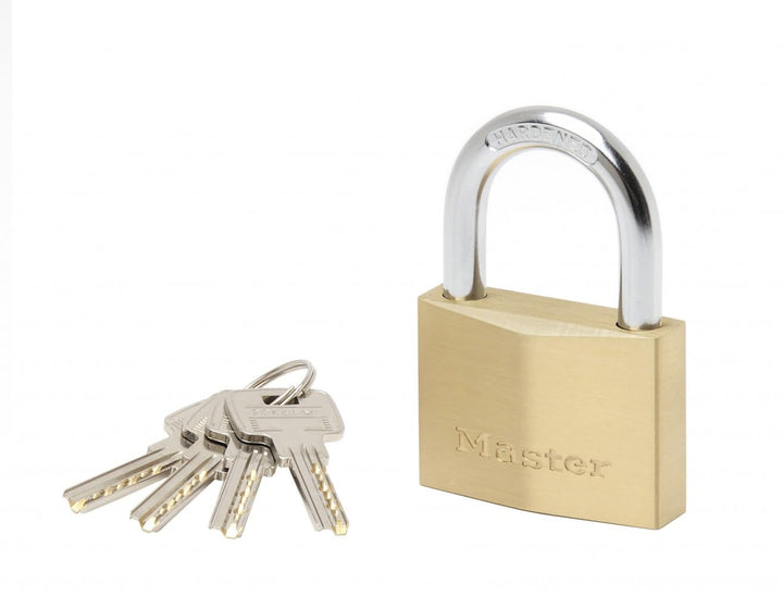 MASTER LOCK 2960EURD Vorhängeschloss 60mm Vollmessing 8,8 x 6 cm, 8,8 x 6 cm