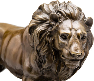 Bronze Skulptur Figur Löwe Bronzeskulptur 38cm Bronzefigur sculpture lion