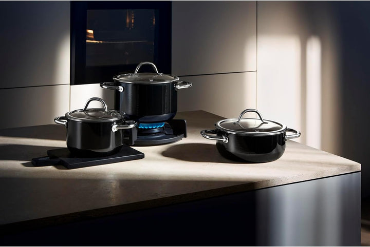 WMF Fusiontec Inspire Kochtopf gross, 20 cm, Glasdeckel, Fleischtopf Induktion, 3,7l, High-Tech Kera
