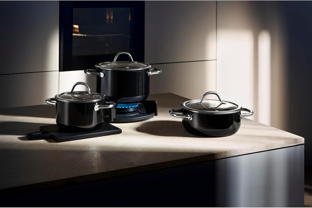 WMF Fusiontec Inspire Stielkasserolle, 16 cm ohne Deckel, kleiner Topf 1,3l, Kochtopf klein, Nudelto
