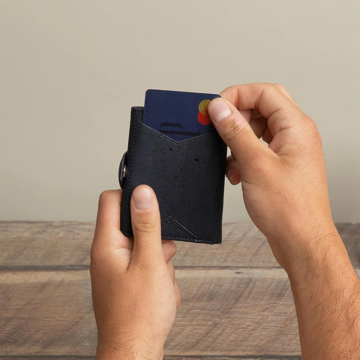 DONBOLSO Wallet NextGen Korkleder - Vegan Leather Slim Geldbörse - Geldbeutel mit RFID Schutz aus ve