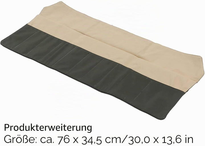 Tyenaza Bonsai-Werkzeugtasche, 10 Fächer, wasserdichter Segeltuch-Werkzeugkoffer, strapazierfähige B