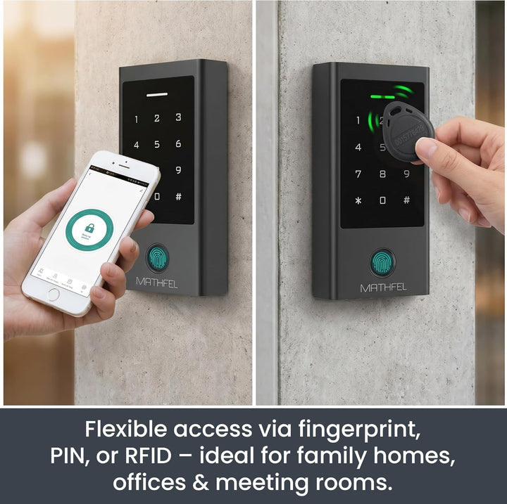 MATHFEL ZUGANGSKONTROLLSYSTEM Fingerprint | Code | RFID UND WLAN Wlan Gateway, Wlan Gateway