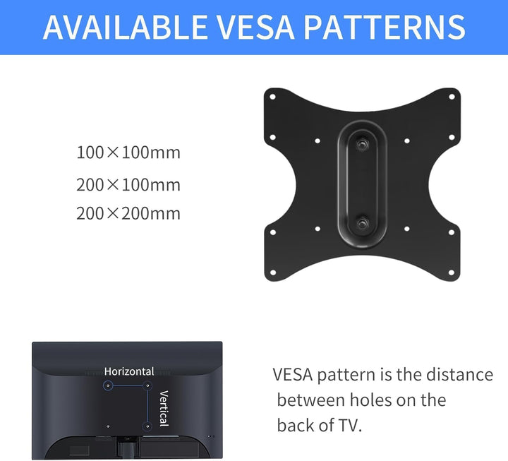suptek TV Deckenhalterung, TV Halterung Decke für die meisten 23-43 Zoll Fernseher, Schwenkbar und N