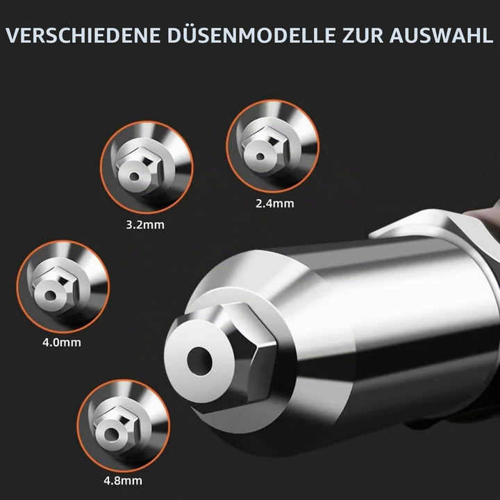 Rivet Gun Adapter with Removable Plastic Handle, Electric Rivet Gun Head, Cordless Riveting Drill To