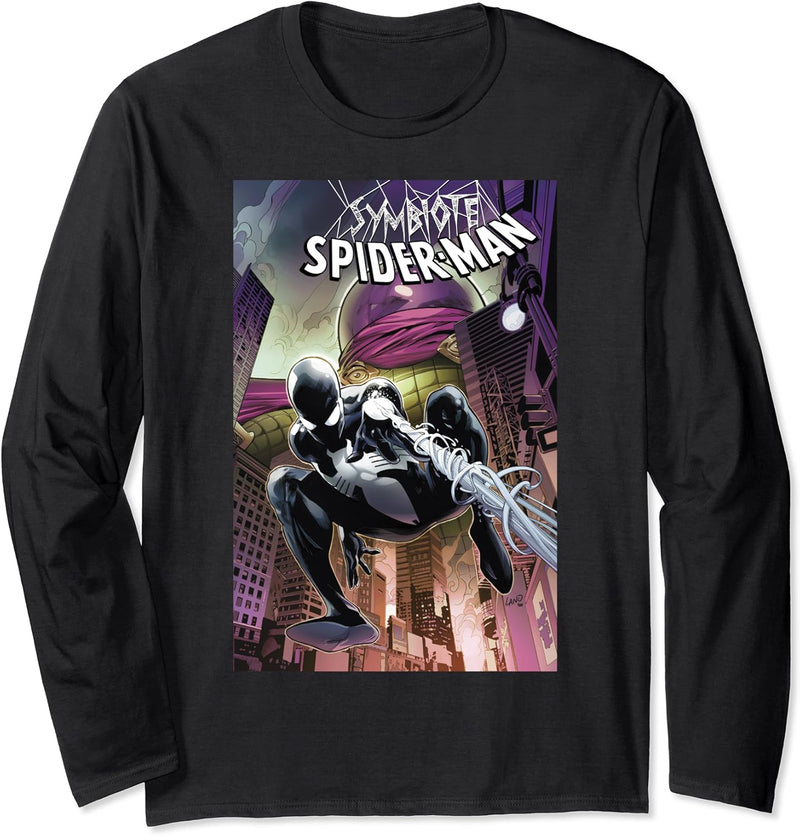 Marvel Symbiote Spider-Man Versus Mysterio Comic Book Cover Langarmshirt