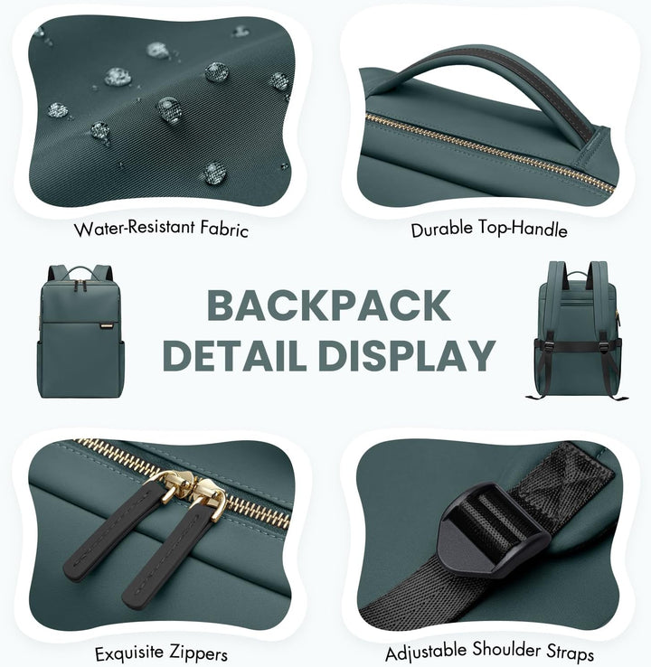 Laptop Rucksack, Rucksack Handgepäck 16 Zoll, Rucksack Damen und Herren, Taagesrucksäcke Wasserdicht