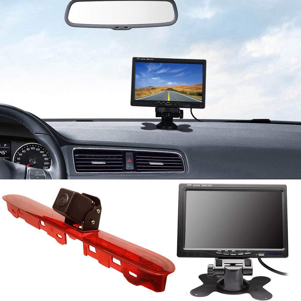 「Rückfahrkamera Transportster + 7 Zoll TFT LCD Bildschirm Auto Monitor」 Bremsleuchte Auto Dach Rückf