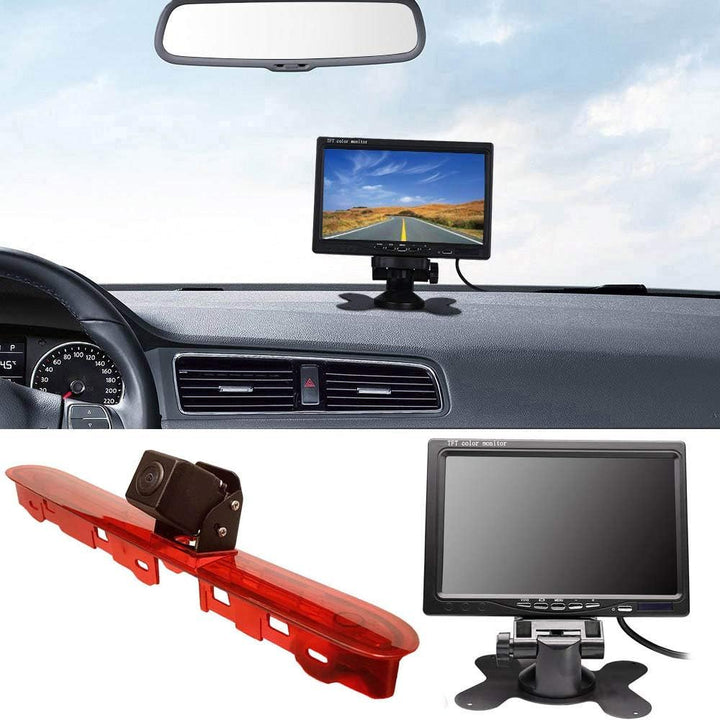 「Rückfahrkamera Transportster + 7 Zoll TFT LCD Bildschirm Auto Monitor」 Bremsleuchte Auto Dach Rückf