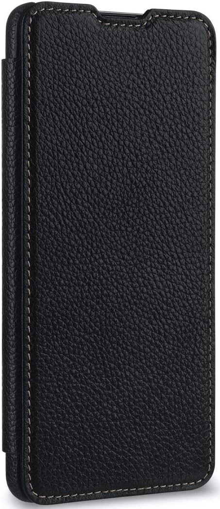 STILGUT Book Case kompatibel mit Samsung Galaxy A51 Hülle aus Leder zum Klappen, Klapphülle, Handyhü