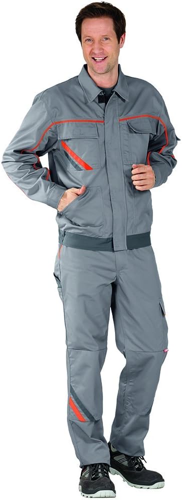 Planam Grösse 66 Herren Visline V2 Bundjacke zink orange schiefer Modell 2480