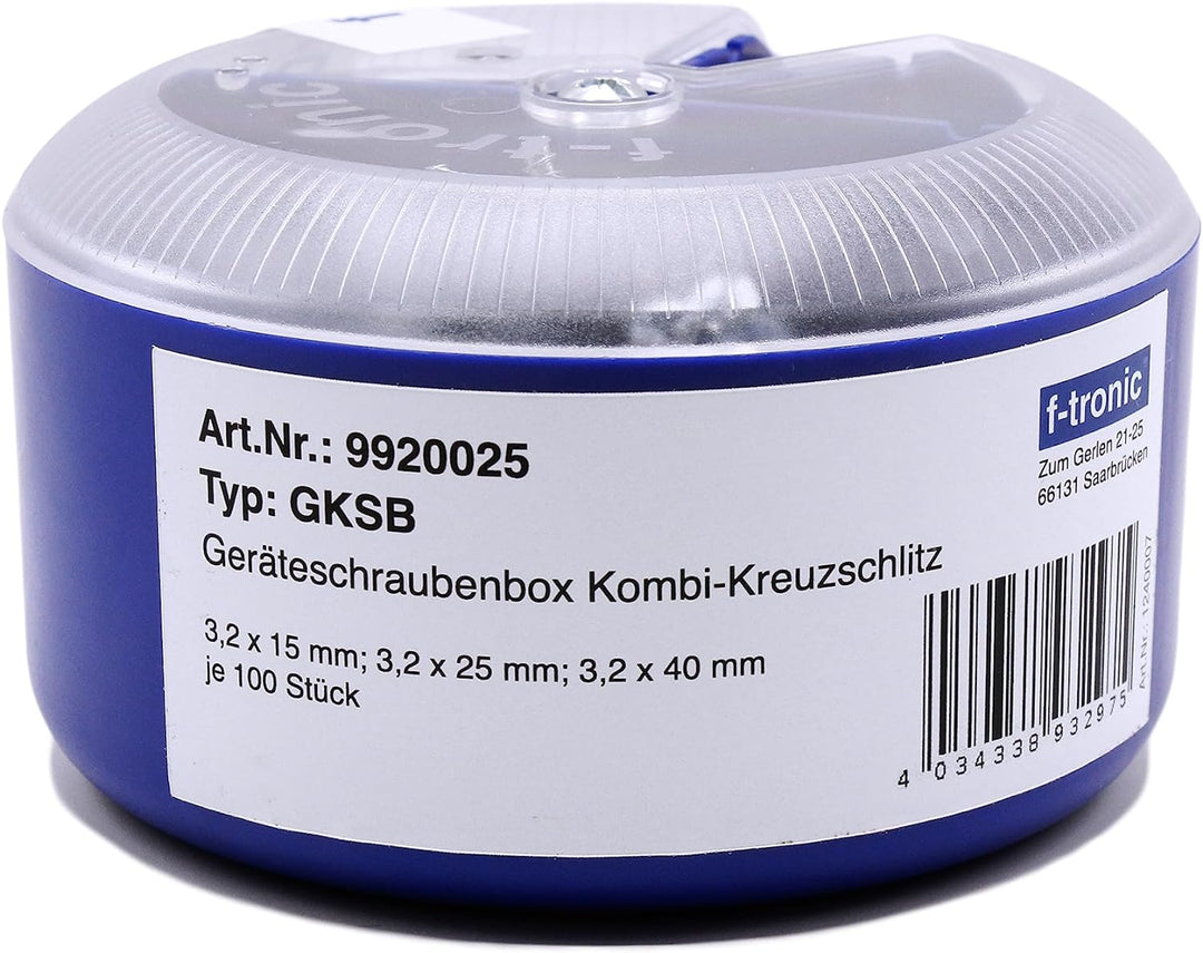 F-tronic 9920025 Geräteschraubenbox GKSB