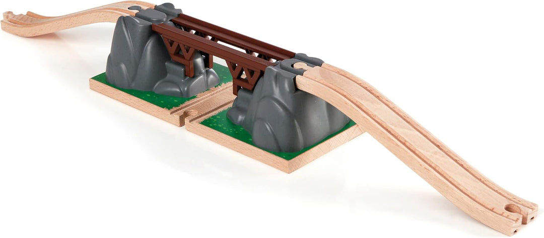 BRIO World 33887 Grosses Lagerhaus-Set mit Aufzug - Zubehör für die BRIO Holzeisenbahn - Konstruktio