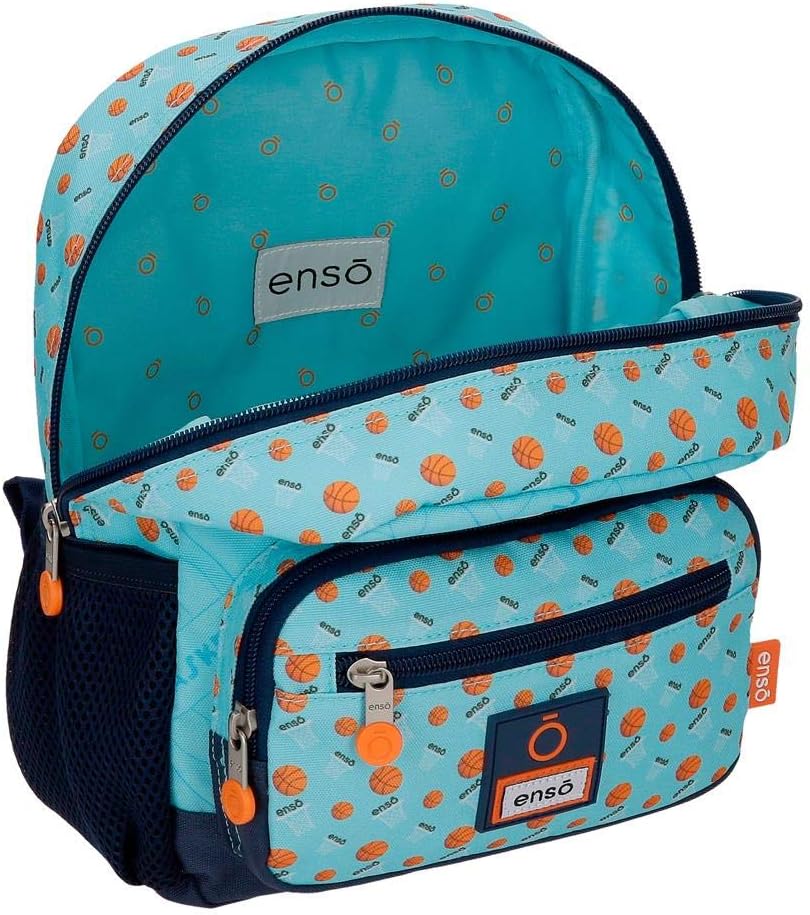 Enso Basket Family Vorschul-Rucksack Blau 23x28x10 cms Polyester 6.44L Vorschulrucksack, Vorschulruc