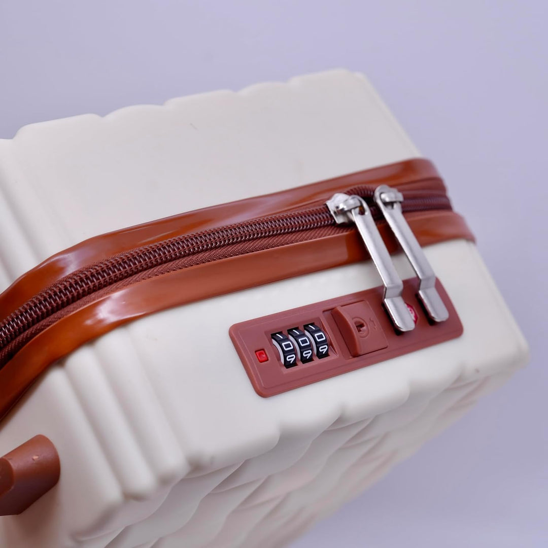 Schminkkoffer Hartschale 6,5L – Kosmetikkoffer Reise Organizer aus PP, Beauty Case mit Kofferschlauf