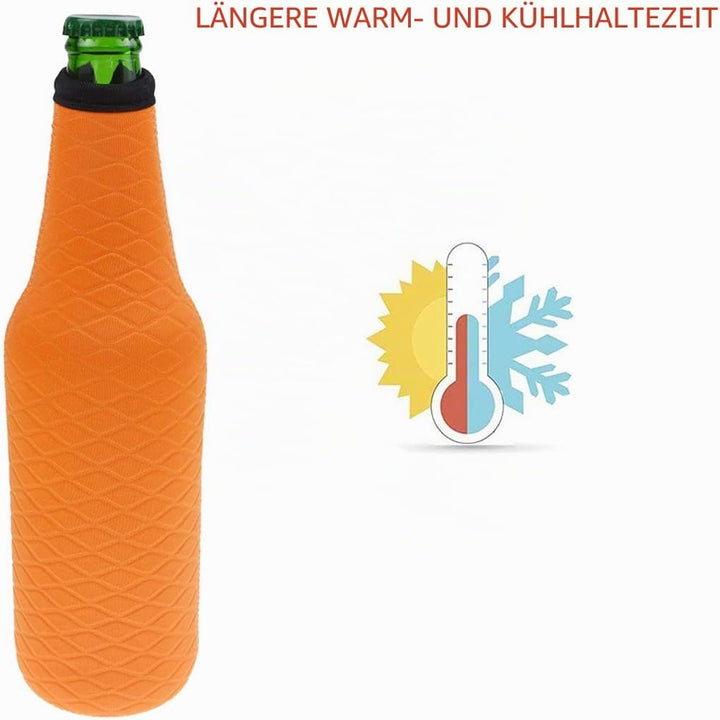 AF-WAN Neopren-Reissverschluss-Bierflaschen-Hülle, Bierflaschenhalter, 500 ml (Farbe 2)