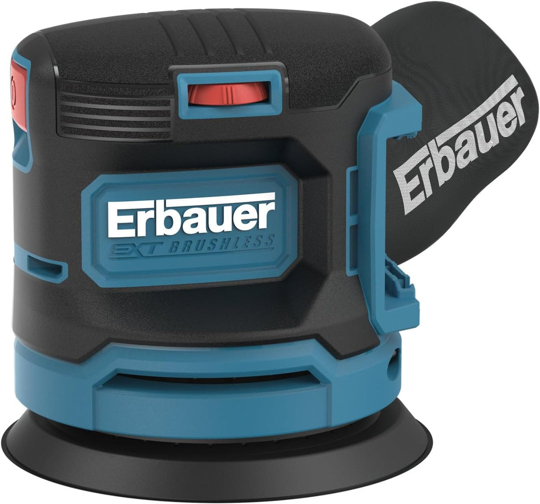 Erbauer ERI1105SDR Exzenterschleifer, kabellos, 18 V (ohne Akku), Motor ohne Kohle, kompakt