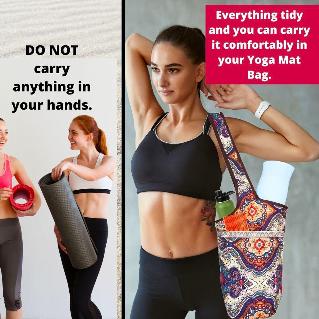 Yoga-Tasche für Matte und Handtuch, Kühltasche, Damen, für Matte, Handtuch, Mikrofaser, Yogatasche,