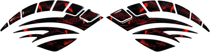 BIKE-label Seitentank Tankpad Racing Neon Rot kompatibel für Honda 800093