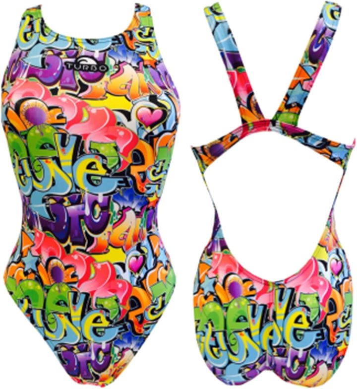 Turbo Damen Graffitti 2016 Bikini-Unterteile, Jaune, XXX-Large