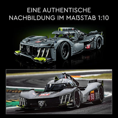 Lego 42156 Technic Peugeot 9X8 24H Le Mans Hybrid Hypercar, legendärer Rennwagen, Modellauto-Bausatz