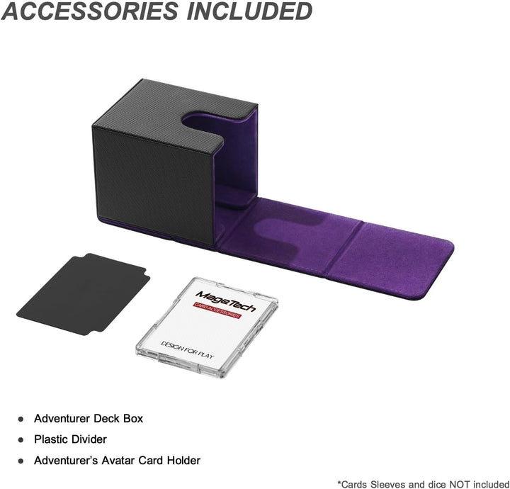 Mage Tech Adventurer [Hero] Modulare Deckbox - passt für 99 doppelt gesleevte Karten - Avatar-Halter