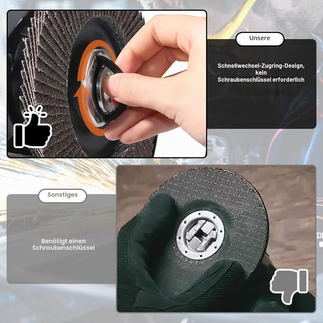 X-LOCK-Adapter auf M14/5/8"-11, Kompatibel mit XLOCK Winkelschleifer Trennscheiben, Winkelschleifer