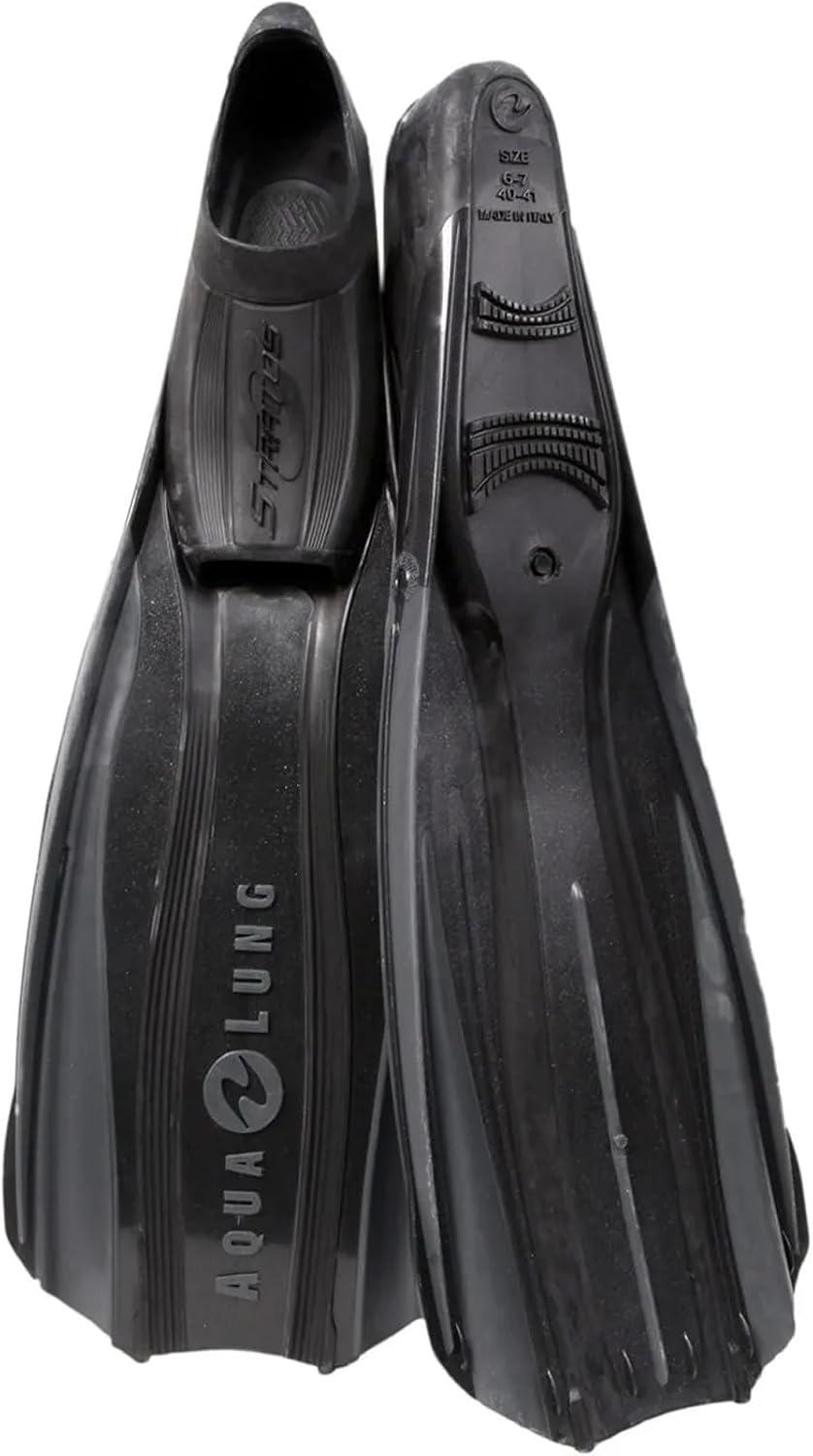 Aqualung Stratos 3 - Unisex-flossen Erwachsene, Fussteillose Flossen für maximale hydrodynamische Le