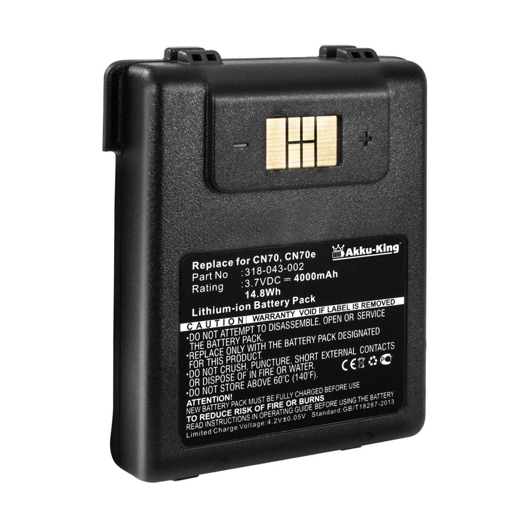 Akku-King Akku kompatibel mit Intermec CN70, CN70e - ersetzt 318-043-002 - Li-Ion 4000mAh