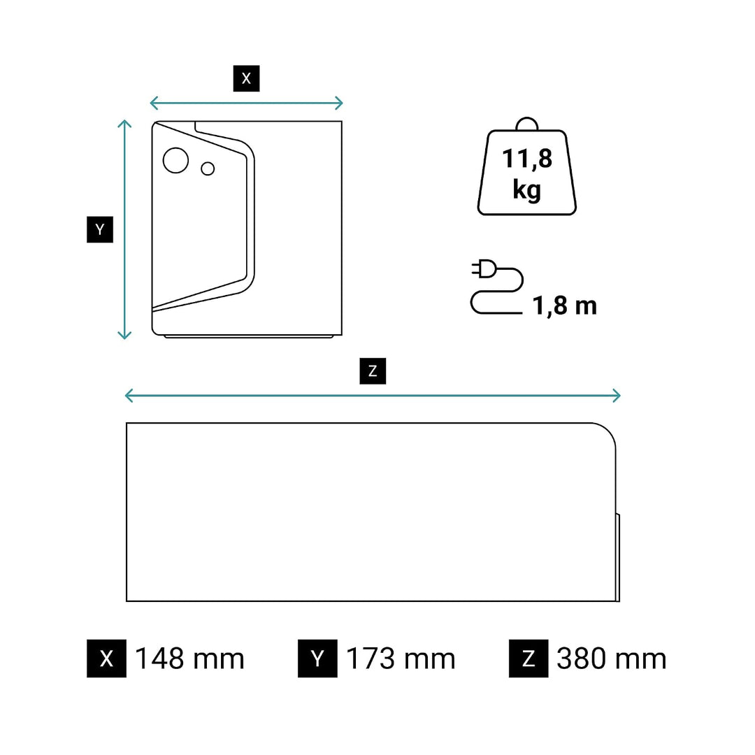 LEGRAND, USV-Anlage Keor SP mit 2000 VA/1200 W - 2x Schuko-Steckdose, 2x IEC - Batterie 12V/9Ah, AVR
