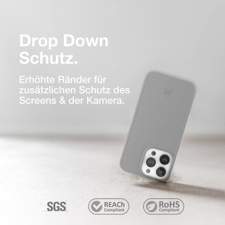 Woodcessories - Magnetische Antibakterielle Bio Hülle kompatibel mit iPhone 13 Pro Max Hülle mit Mag