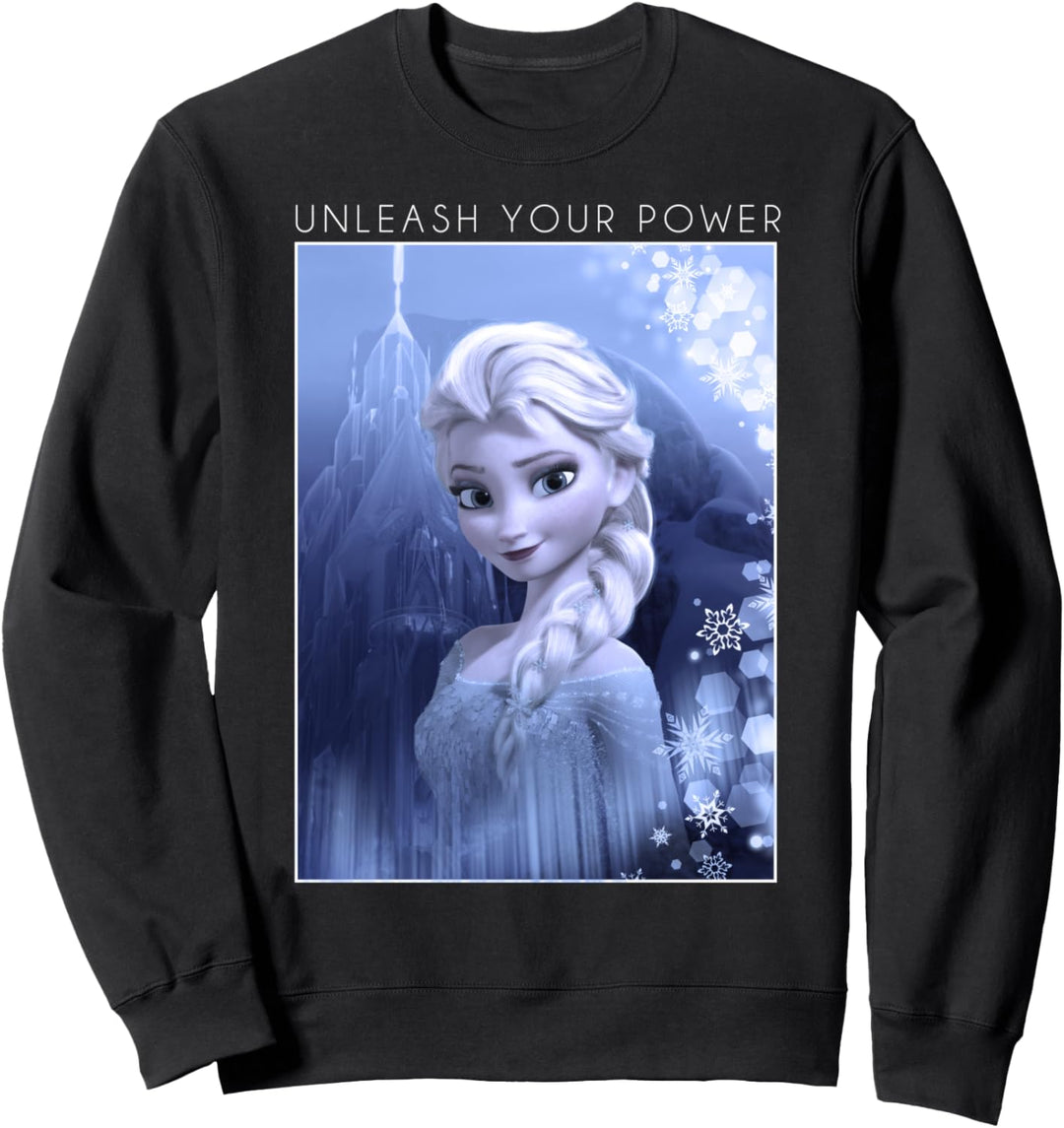 Disney Frozen Elsa Unleash Your Power Portrait Poster Sweatshirt