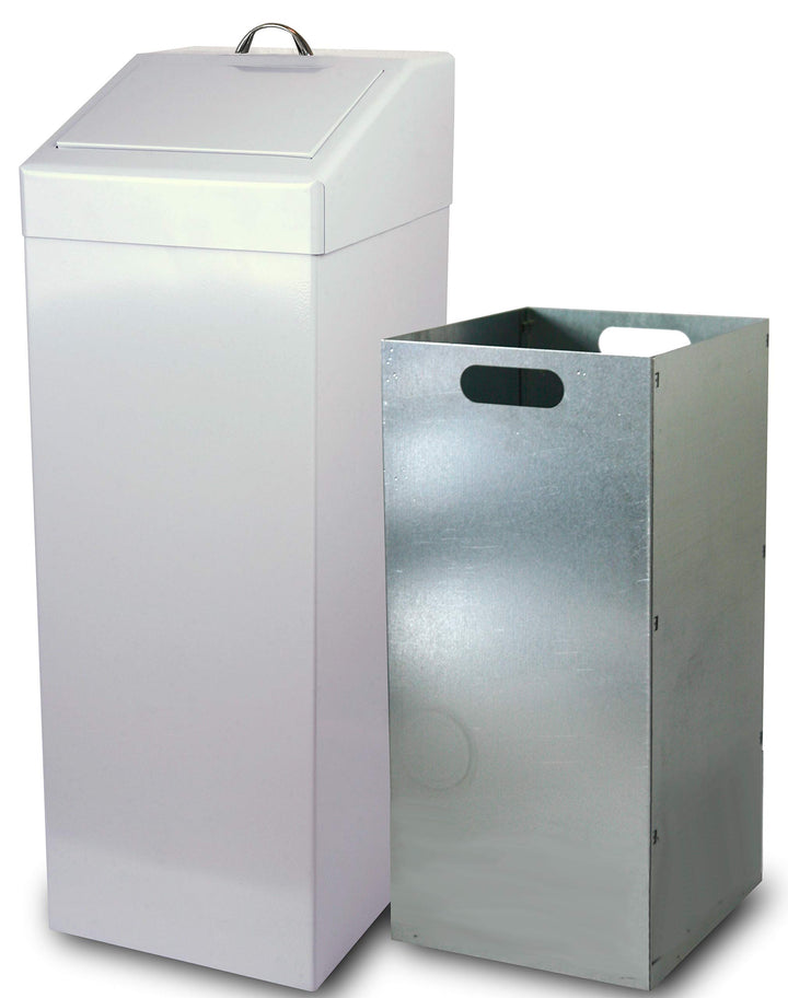 Wertstoffsammler 87 ltr., HxBxT: 90x34x38cm, grau, inkl. Innenbehälter 87 ltr. (Abfalleimer, Abfallb