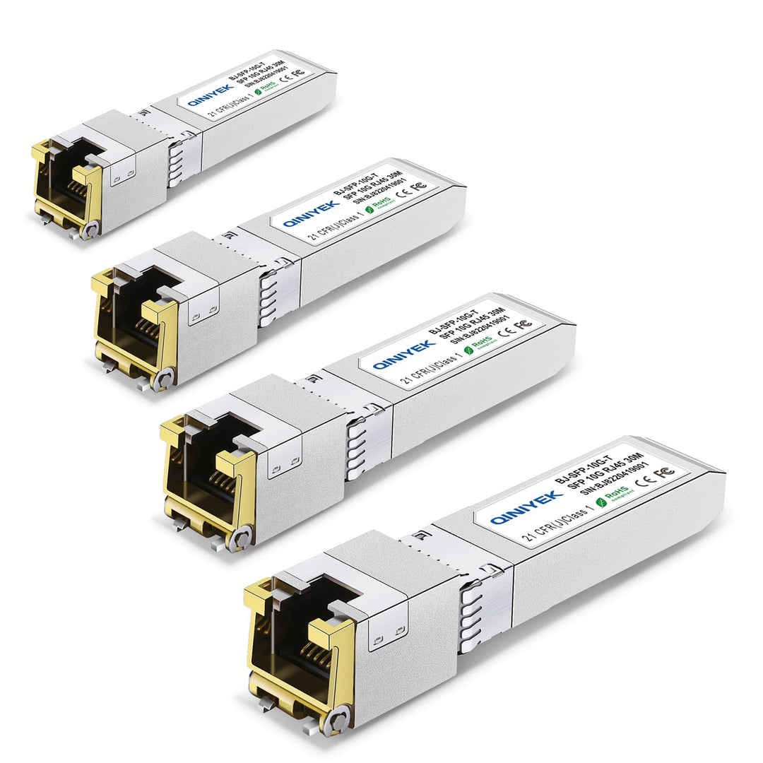 4er-Pack 10GbSFP+ auf RJ45-Modul, 10Gbase-T-Computernetzwerk-Transceiver, kompatibel mit Cisco, Ubiq