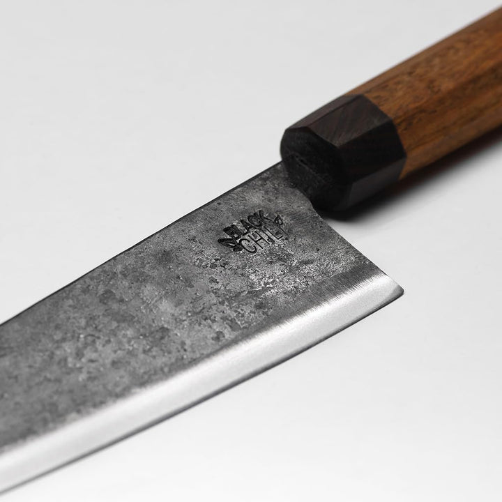 Black Chili Küchenmesser Set (3-teilig) | Chefmesser, Santoku Messer & Gemüsemesser mit Eisenholz Gr