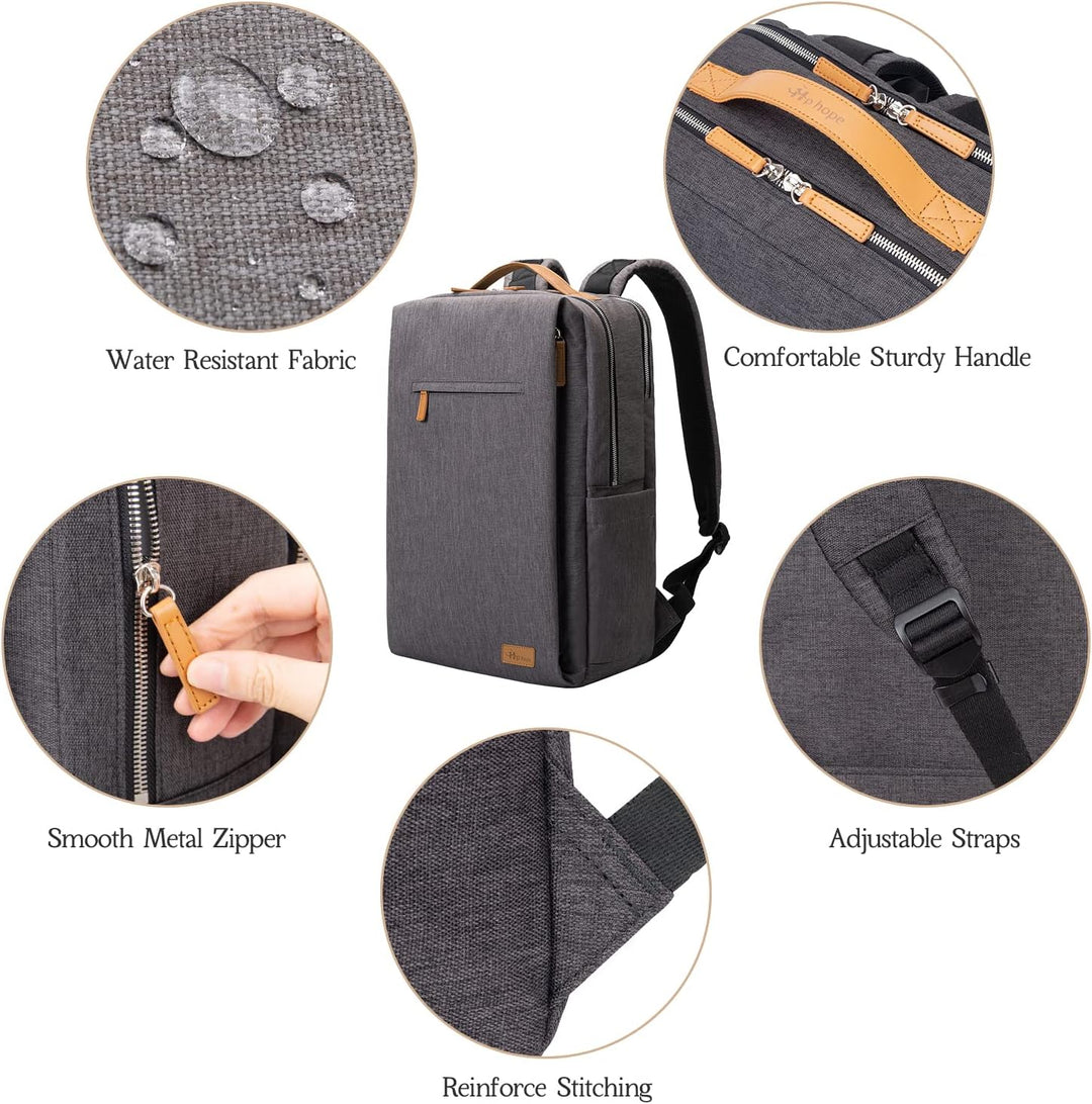Hp hope Laptop Rucksack Business Rucksack Damen, Rucksäcke Herren 15,6 Zoll Laptop, 22L Handgepäck R