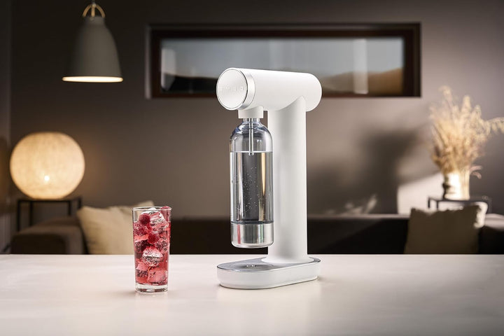 Smeg SKC01WHM Soda Maker, rutschfeste Füsse, platzsparendes Design, 800 ml, Mattweiss Einheitsgrösse
