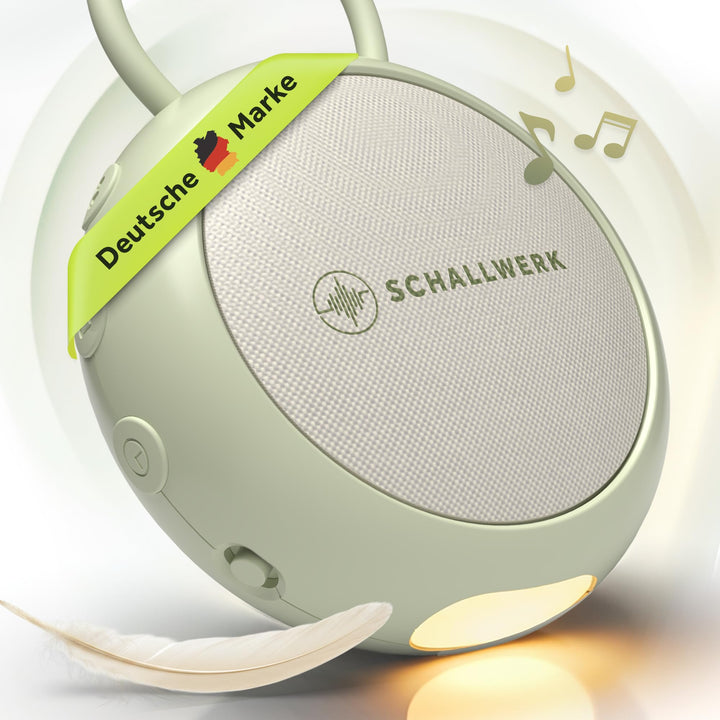 Schallwerk ® White Noise Machine Baby – Einschlafhilfe für Babys & Erwachsene mit weissem Rauschen,