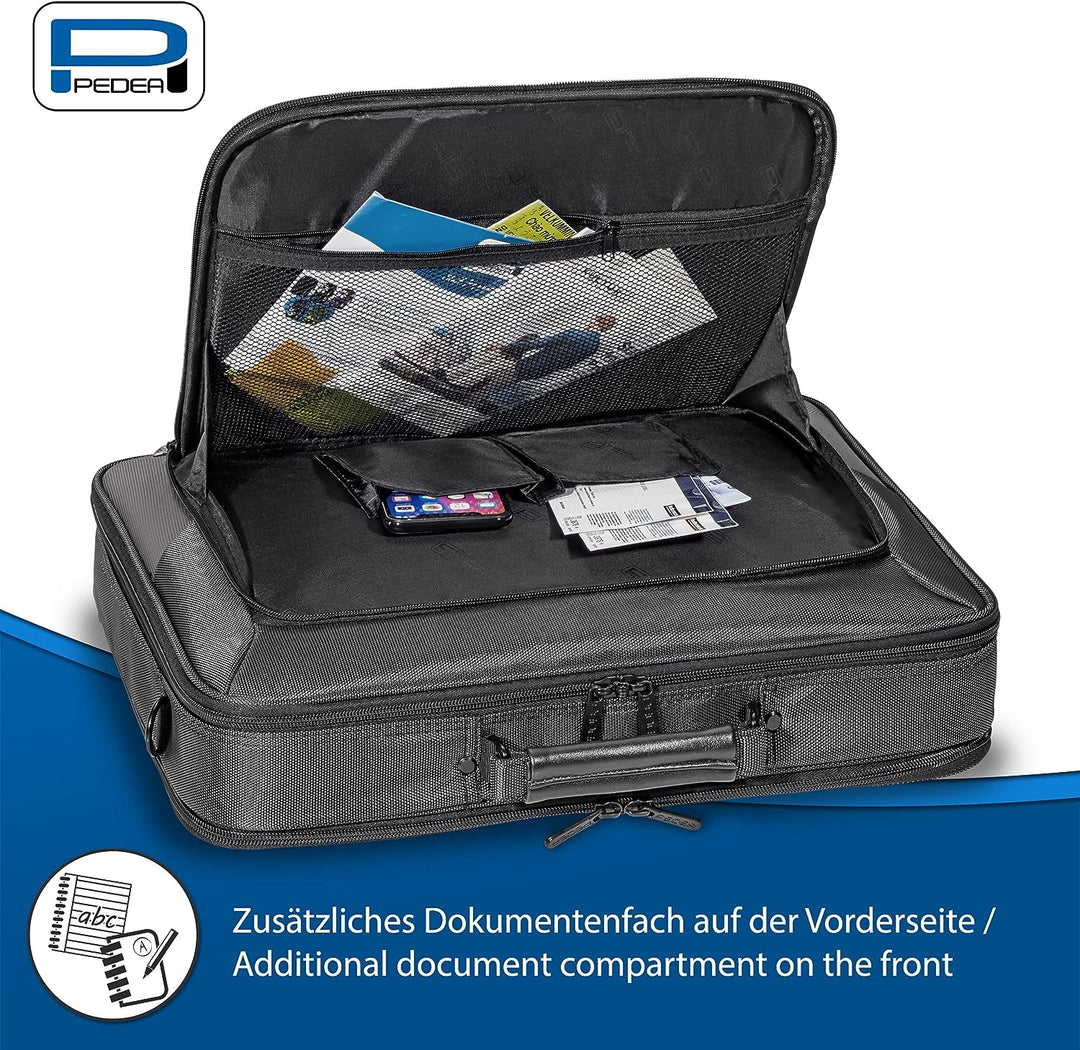 PEDEA Laptoptasche Premium Notebook-Tasche bis 13,3 Zoll (33,8 cm) Umhängetasche mit Schultergurt, G