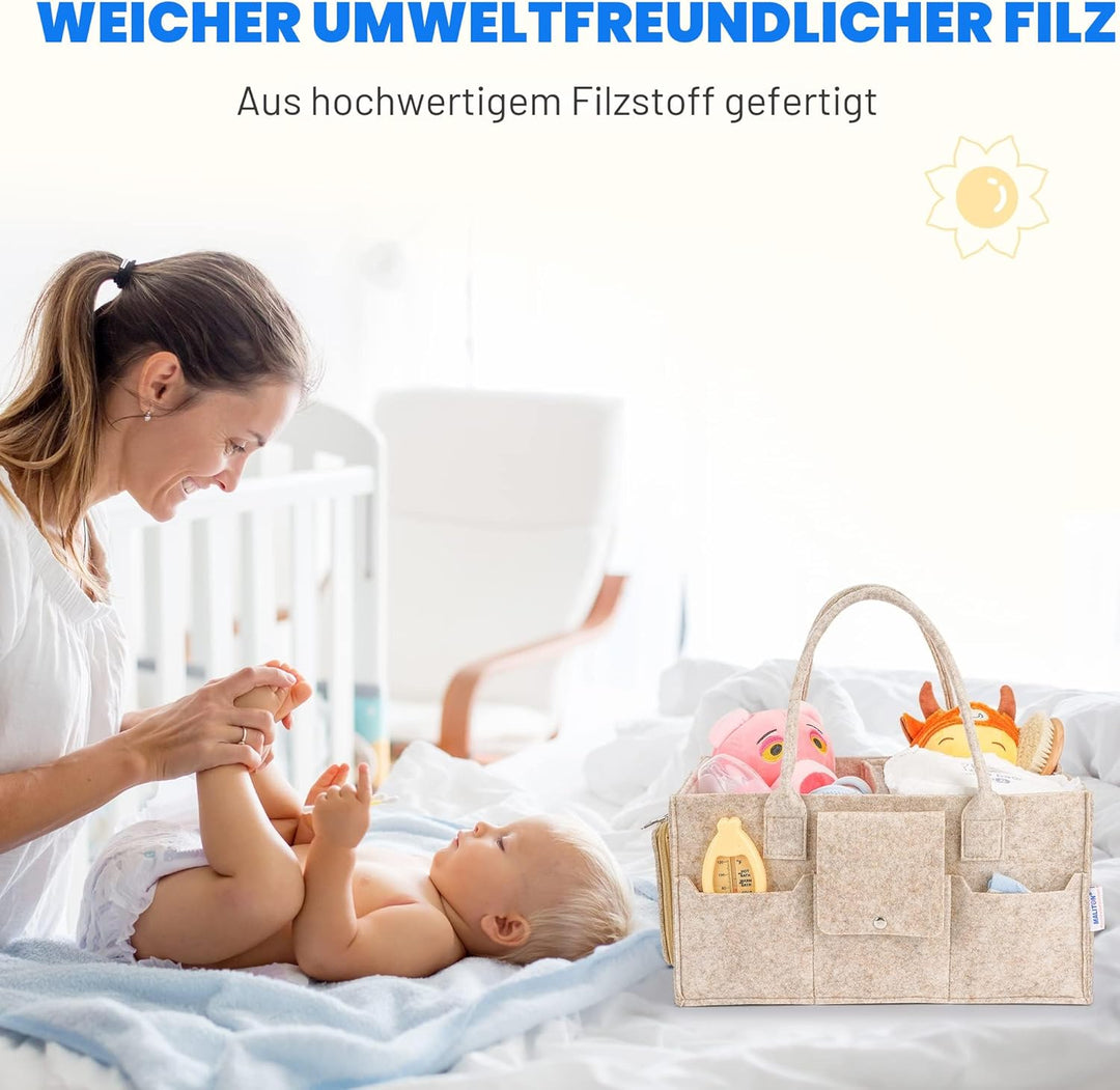 Maliton Baby-Windel-Organizer, Windelhalter, Organizer für Wickeltisch, Kinderzimmer-Aufbewahrungsko