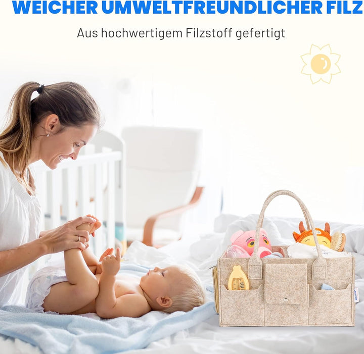 Maliton Baby-Windel-Organizer, Windelhalter, Organizer für Wickeltisch, Kinderzimmer-Aufbewahrungsko