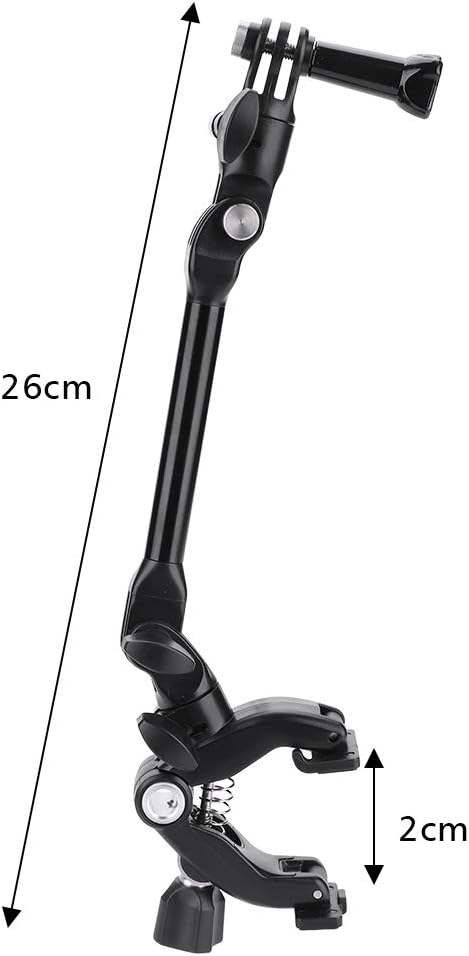 Action Kamera Musik Clip,360° Drehung Flexibles Schiessen Verstellbarer Arm Clip Einbeinstativ Halte