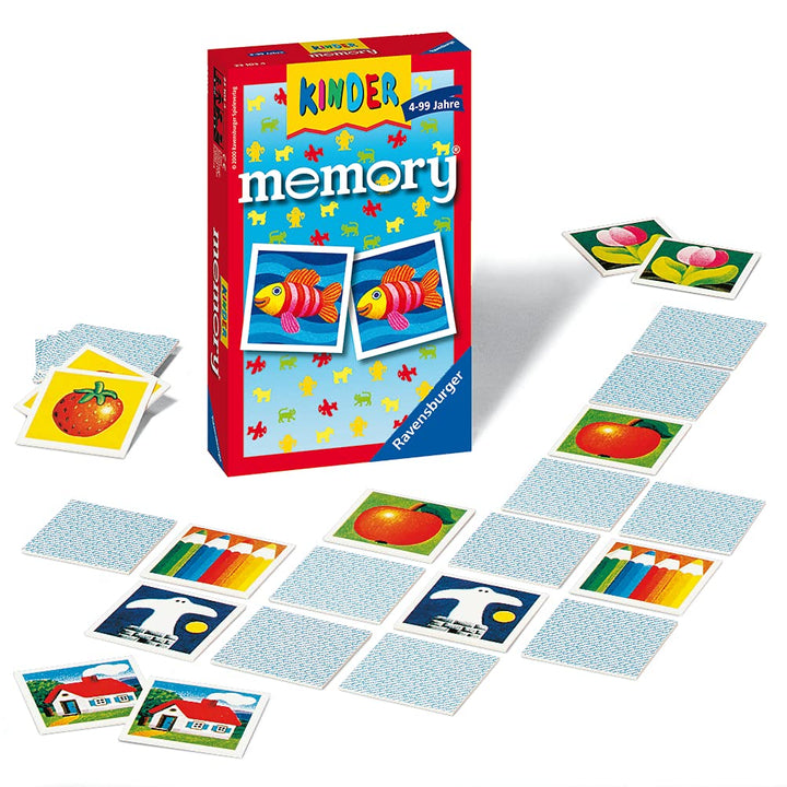 Ravensburger 23103 - Kinder Memory®, der Spieleklassiker für die ganze Familie, Merkspiel für 2-8 Sp