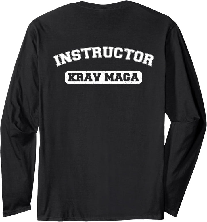 KRAV MAGA Instructor Shirt Front Back Print Langarmshirt