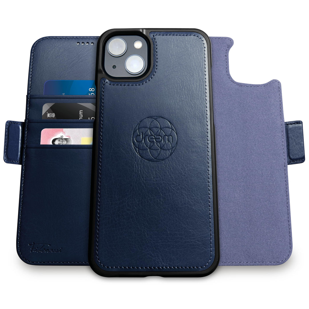 Dreem Fibonacci iPhone 14 Plus Brieftaschen-Etui / 2-in-1 stossfestes Etui und abnehmbares Folio aus