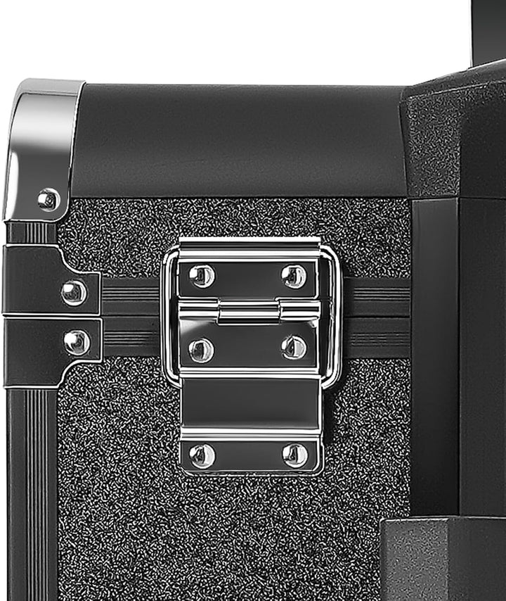 Kosmetikkoffer Trolley, Kosmetikkoffer Schminkkoffer mit 4 Rollen, Friseurkoffer Rollkoffer mit 2 Sc